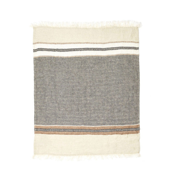 The Belgian Towel Fouta 110X180 Beeswax Stripe