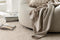 Mix Oatmeal/Chalk Australian Wool Throw
