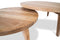 Teak nested round coffee table
