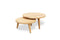 Teak nested round coffee table