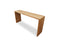 Smooth teak console