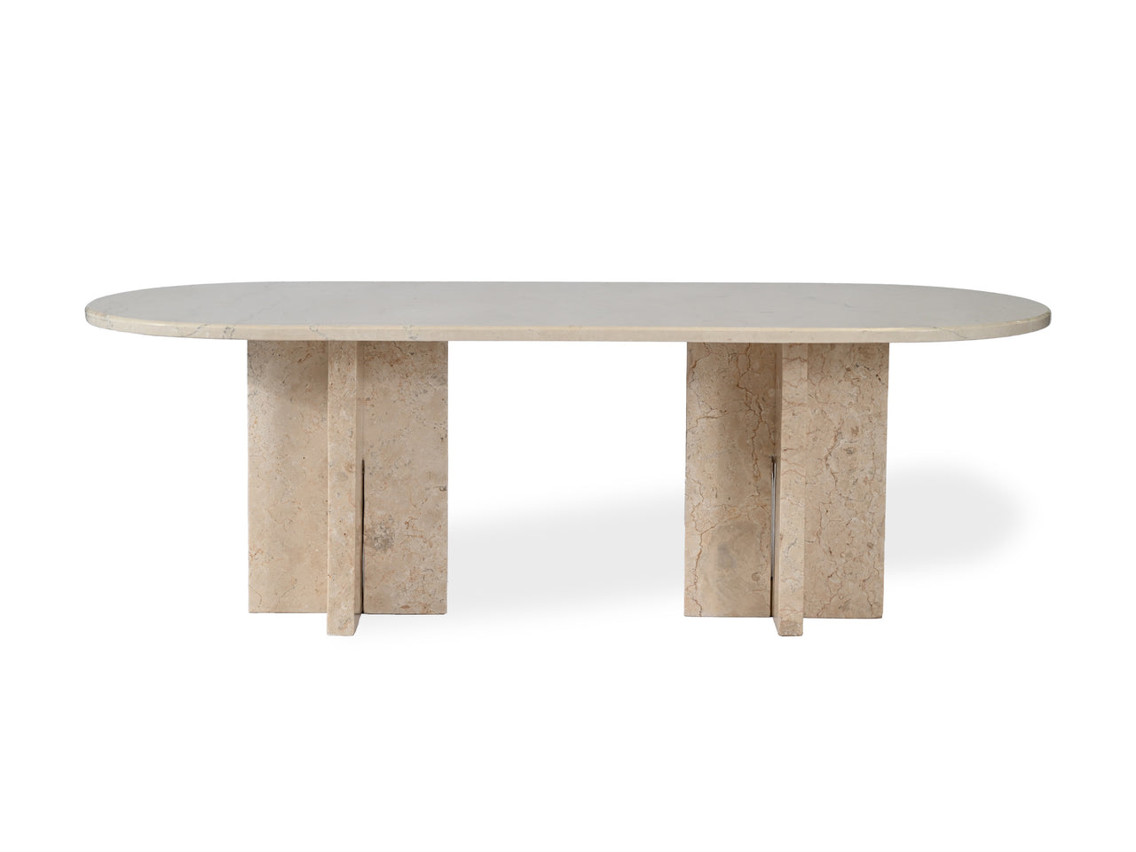 Arya Marble Coffee Table | Oval