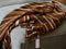 Casapacha Woven Striped Throw | Chocolate & Sand
