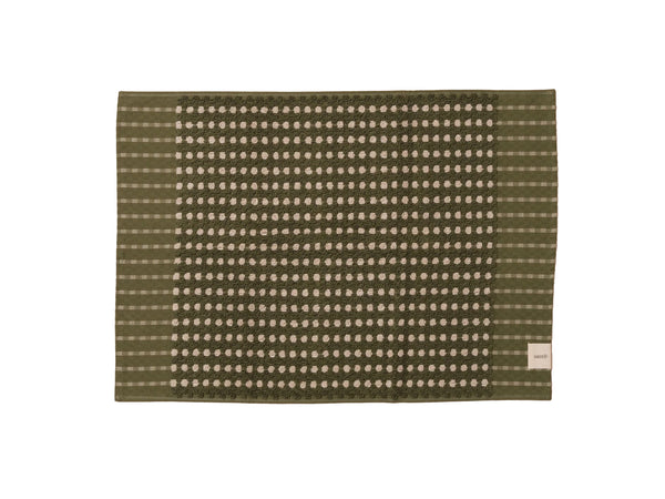 Chickpea Bath Sheet Collection | Olive/Stone | Bathmat (No Tassel)