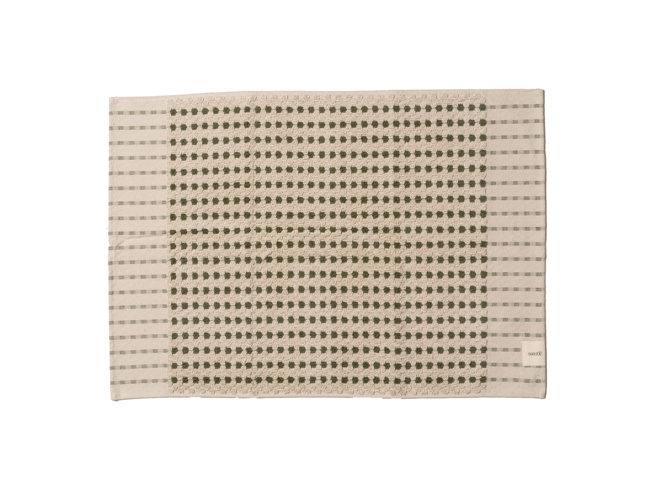 Chickpea Bath Sheet Collection | Stone/Olive | Bathmat (no tassel)