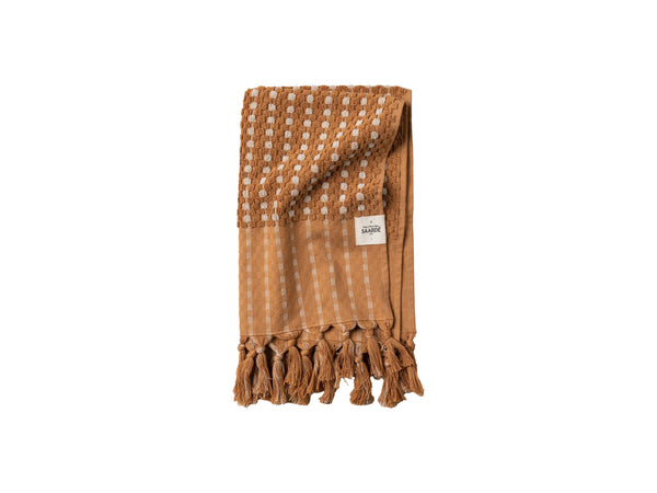 Chickpea Bath Sheet Collection | Terracotta/Stone | Hand Towel