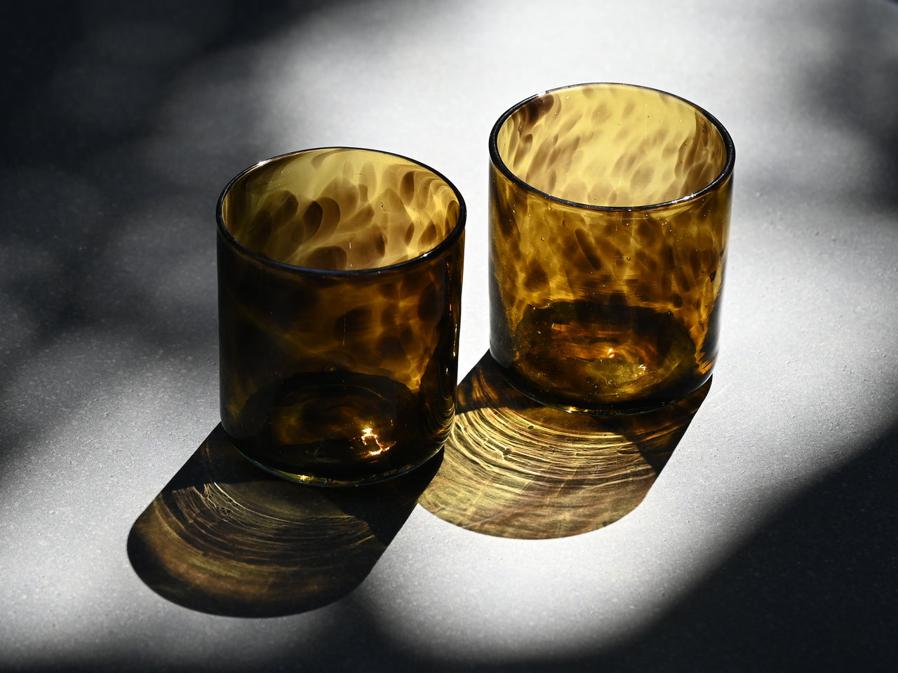 Cigar Glass Brown Crackle