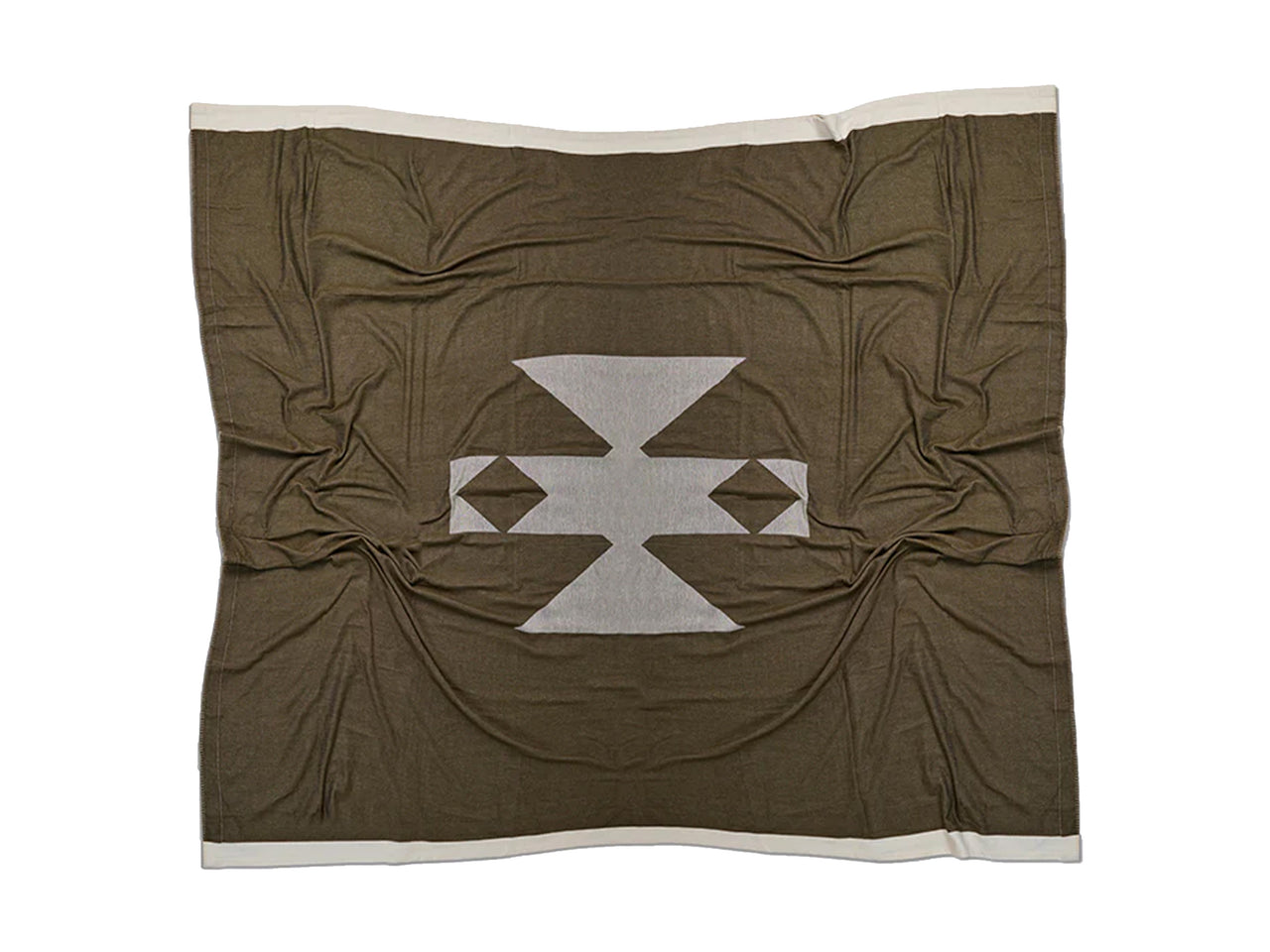 Forest Trail Bed Blanket Dark Olive
