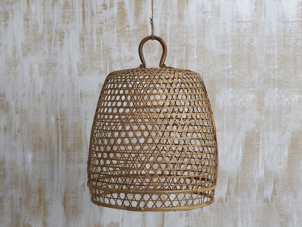 Handwoven Bamboo Natural Lighting with Handle