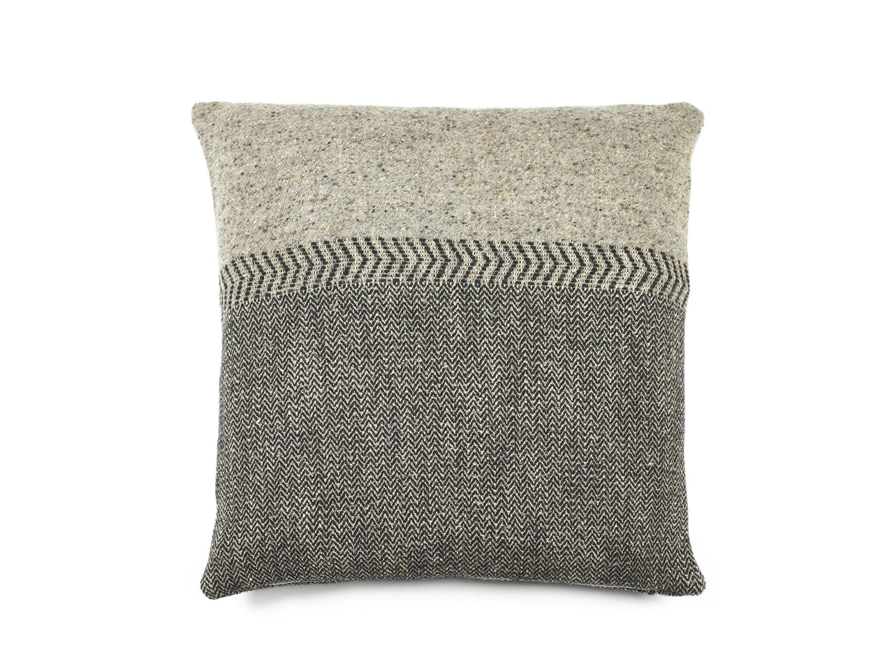 Jules Cushion Cover | 63x63 | Black herringbone