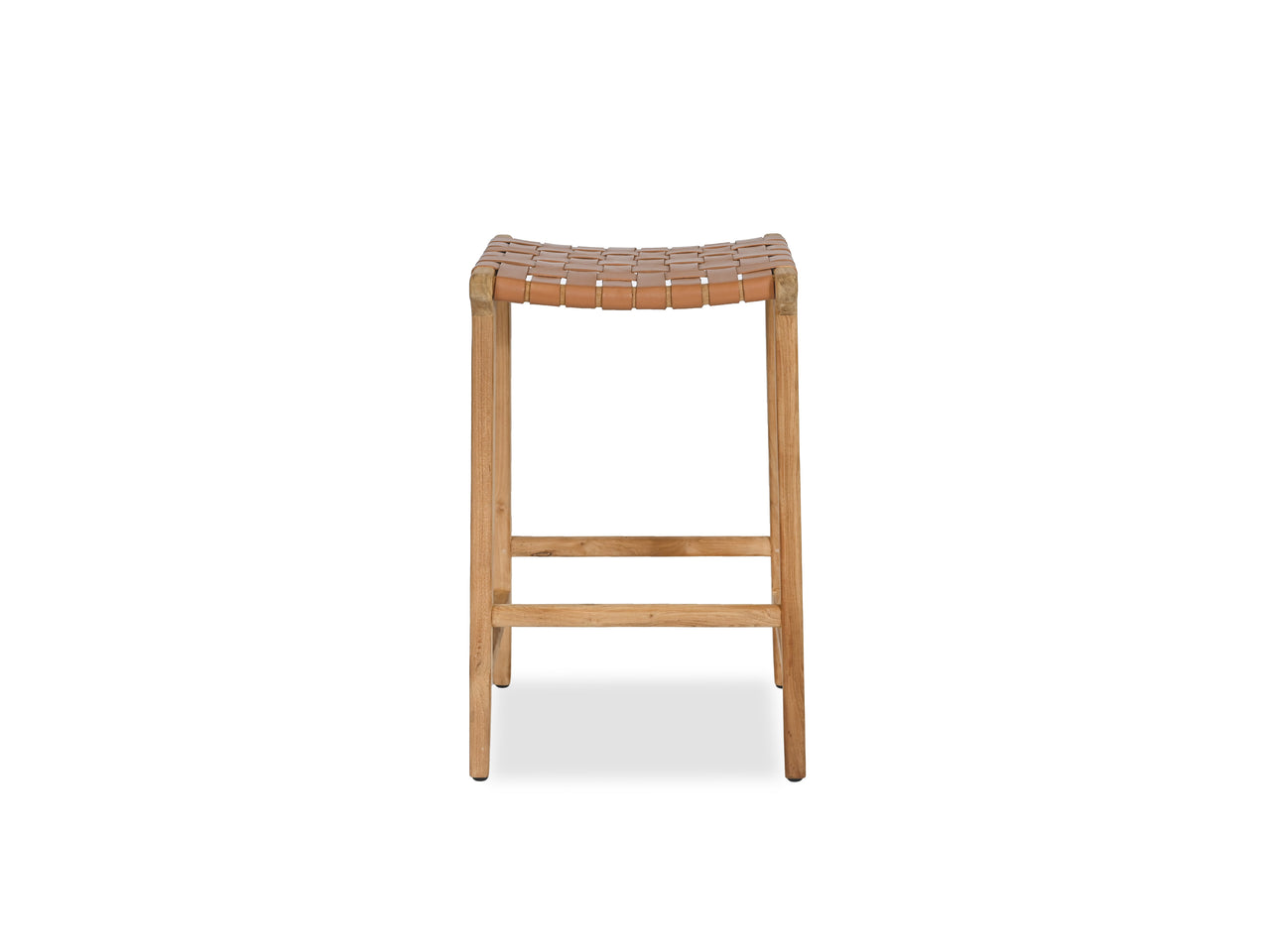 Leather kitchen stool