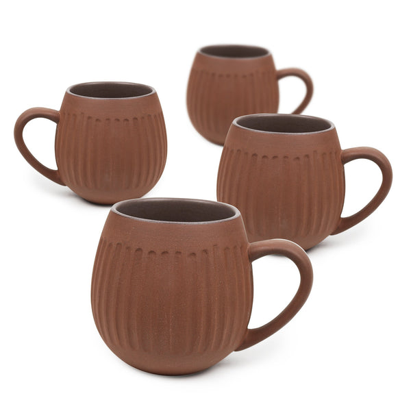 MUG 4PK- DARK CLAY HUG ME TRIBE